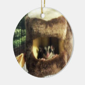 Zuckergrüber in Furry Tree Truck Hängebett Keramikornament (Links)