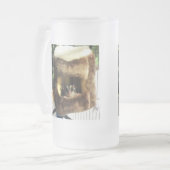 Zuckergrüber in Furry Tree Truck Hängebett Mattglas Bierglas (Vorderseite Links)