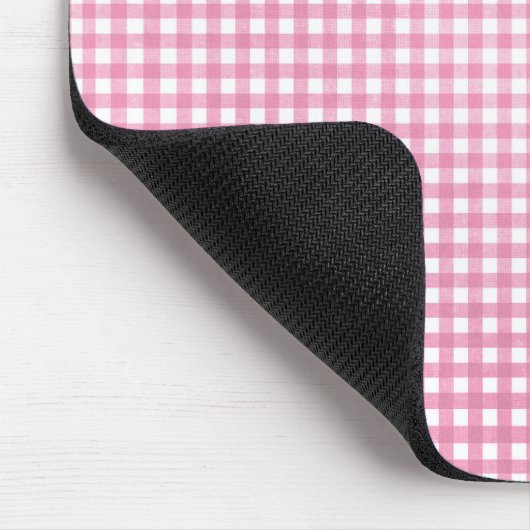Zuckerguss auf Gingham Mousepad (Ecke)