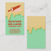 Zuckerguss | Button-Rolling-Logo Visitenkarte (Vorne/Hinten)