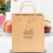 Zuckerguss Cupcake, Catering Gummistempel