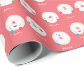 Zuckerguss-Donuts Weihnachtsmuster Geschenkpapier (Rolleneckpunkt)