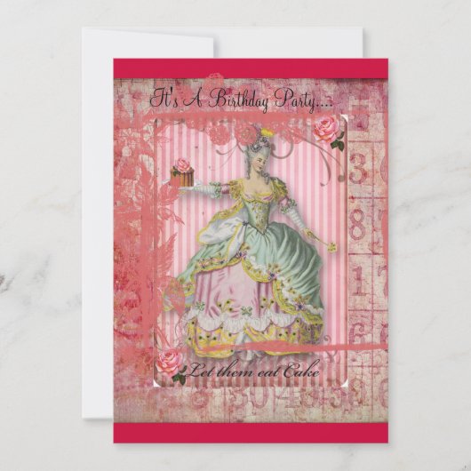 Zuckerguss Geburtstag Einladung (Vorderseite)