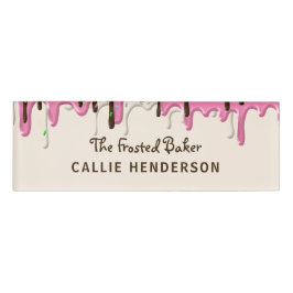 Zuckerguss Konditorei Business Mitarbeiter Namenschild