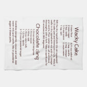 Zuckerguss mit Schokolade und Milchkuchen Geschirrtuch (Horizontal)