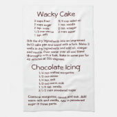 Zuckerguss mit Schokolade und Milchkuchen Geschirrtuch (Vertikal)