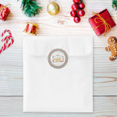 Zuckerguss-Plum-Christmasparty-Einladung Runder Aufkleber