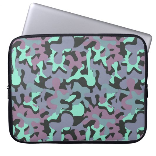 Zuckerguss Signature-Camouflage Laptopschutzhülle (Vorderseite)