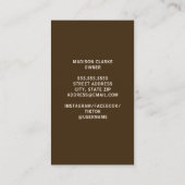 Zuckerguss Sprinkles Bäckerei Visitenkarte (Rückseite)