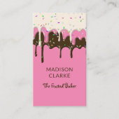 Zuckerguss Sprinkles Bäckerei Visitenkarte (Vorderseite)