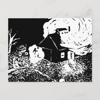 Zuckerhaus bei Nachtkarte Postkarte