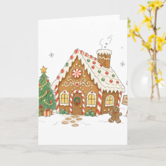 Zuckerhaus für Liebhaber des Weihnachtsbackens Karte
