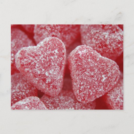 Zuckerherz-Süßkarton Postkarte (Vorderseite)