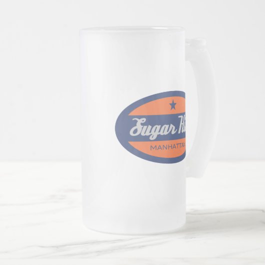 Zuckerhügel Mattglas Bierglas (VorderseiteRechts)