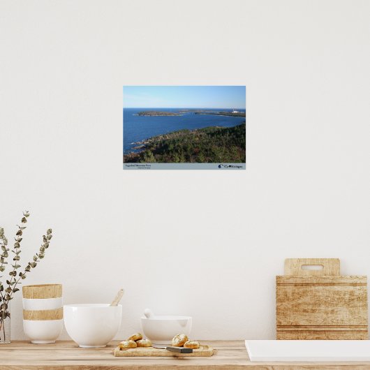 Zuckerhut Aussicht - Marquette, MI Poster (Küche)