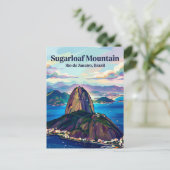 Zuckerhut Brasilien Postkarte (Stehend Vorderseite)