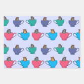 Zuckerhut in Teebeete Gemustert Geschenkpapier Set (Vorderseite 2)