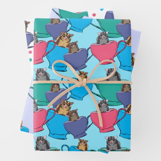 Zuckerhut in Teebeete Gemustert Geschenkpapier Set (Beispiel)