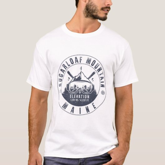 Zuckerhut Maine Vintages SkiSouvenir T-Shirt (Vorderseite)