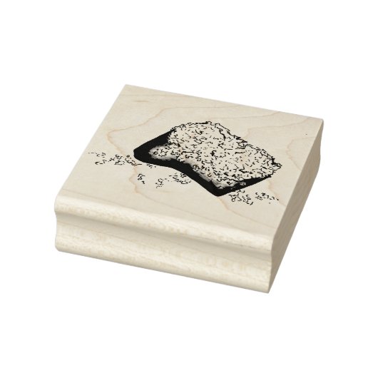 Zuckerhut Patisserie Louisiana französische Küche Gummistempel (Stempel)