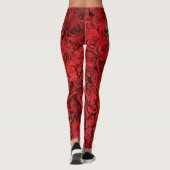 Zuckerhut Rosa Rote Rosen Urlaub Leggings (Rückseite)