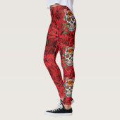 Zuckerhut Rosa Rote Rosen Urlaub Leggings (Links)