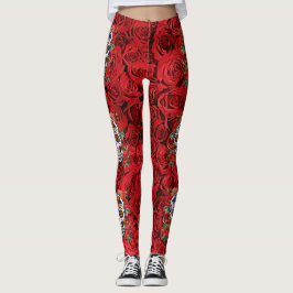 Zuckerhut Rosa Rote Rosen Urlaub Leggings
