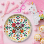 💀 🎉 Zuckerhut Supperware Día de los Muertos Pappteller (Party)
