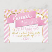 Zuckerhut und GewürzGirls Ankündigung Foto Postkar Postkarte (Vorderseite)