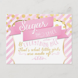 Zuckerhut und GewürzGirls Ankündigung Foto Postkar Postkarte