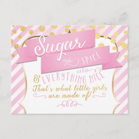 Zuckerhut und GewürzGirls Ankündigung Foto Postkar Postkarte (Vorderseite)