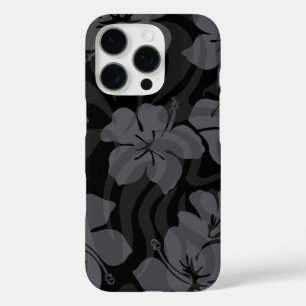 Zuckerhütte Hawaiianischer Hibiskus Schwarz iPhone 16 Pro Hülle