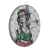 Zuckerkäfer mit Rose Dartscheibe (Vorderseite Links)