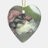 Zuckerkäfer schlafen in Blanket Keramik Ornament (Links)