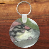 Zuckerkäfer schlafen in Blanket Schlüsselanhänger (Vorderseite)