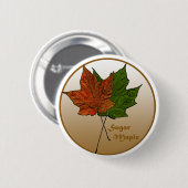 Zuckerkapelbaum Button (Vorne & Hinten)