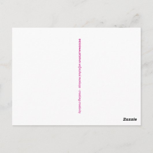 Zuckerkarton Postkarte (Rückseite)