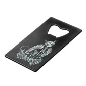 Zuckerkatze Geldbeutel Flaschenöffner (Vorderseite Schrägansicht)