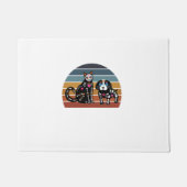 Zuckerkatze und Hundeshirt Funny Retro Cat und Fußmatte (Vorderseite)