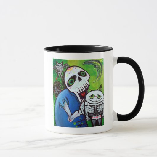 Zuckerkatzen-Wächter Tasse (Rechts)