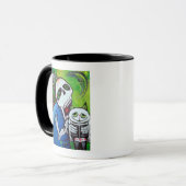 Zuckerkatzen-Wächter Tasse (Vorderseite Links)