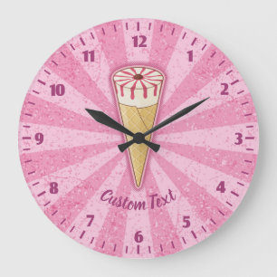 Zuckerkegel Eisuhren Große Wanduhr