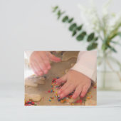 Zuckerkekse herstellen postkarte (Stehend Vorderseite)