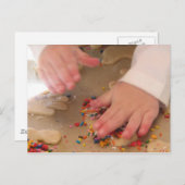 Zuckerkekse herstellen postkarte (Vorne/Hinten)