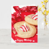 Zuckerkekse mit weißer Schokoladenküche Karte (Gelbe Blume)