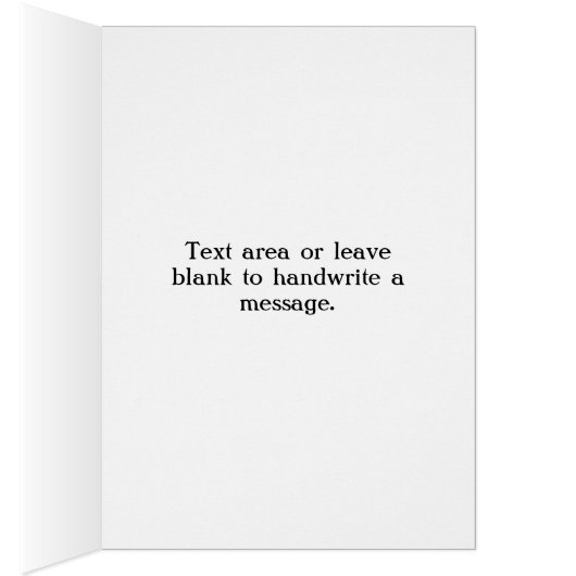 Zuckerkleidung Schwarz/Weiß Hochzeitskarte (Innen (Rechts))