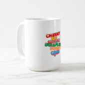 Zuckerkrapfen-Kirschkuchen-Donut-Kuchen Kaffeetasse (Vorderseite Links)