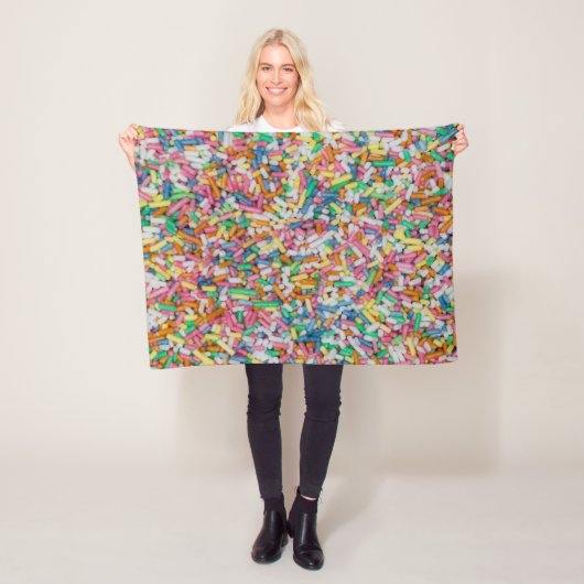 Zuckerkraut farbenfrohe Hintergrundgeschenk Fleecedecke (Beispiel)