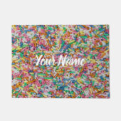 Zuckerkraut farbenfrohe Hintergrundgeschenk Fußmatte (Vorderseite)