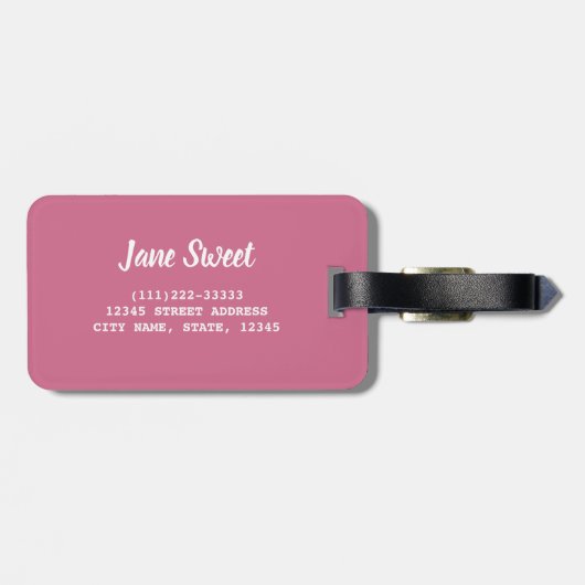 Zuckerkraut farbenfrohe Hintergrundgeschenk Gepäckanhänger (Rückseite horizontal)